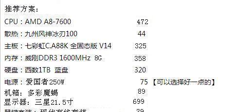 如何选择适合家用台式电脑配置（轻松挑选家用台式电脑配置的五大要点）