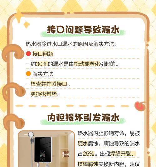 电热水器上水龙头漏水的原因是什么？如何进行维修？