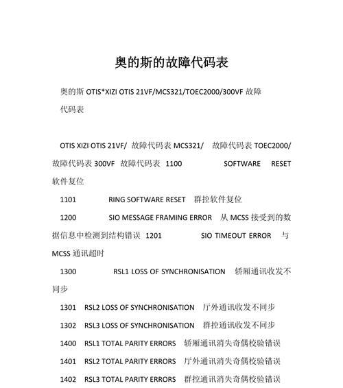 奥克斯空调常见故障及故障代码大全（解决奥克斯空调常见故障的方法和故障代码查询）