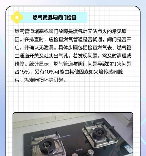燃气灶灯不亮不能打火，可能出现的问题及解决方法（探索燃气灶灯不亮不能打火的原因，解决你的燃气灶问题）