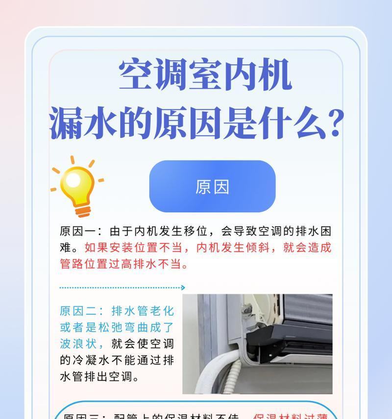 空调漏水的处理方法（简单易行的解决方案）